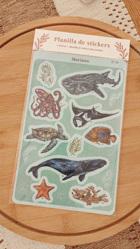 Planilla de stickers "Marinos"