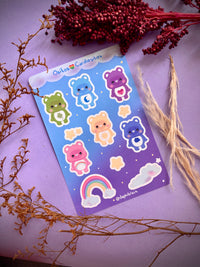 Plantilla de stickers Ositos cariñositos