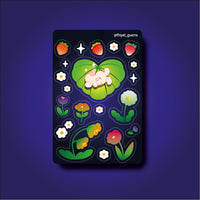 Planilla de stickers "Jardín Silvestre de Hojadita"
