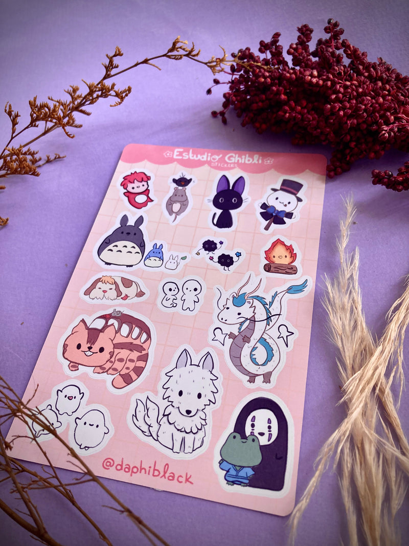 Plantilla de stickers Ghibli
