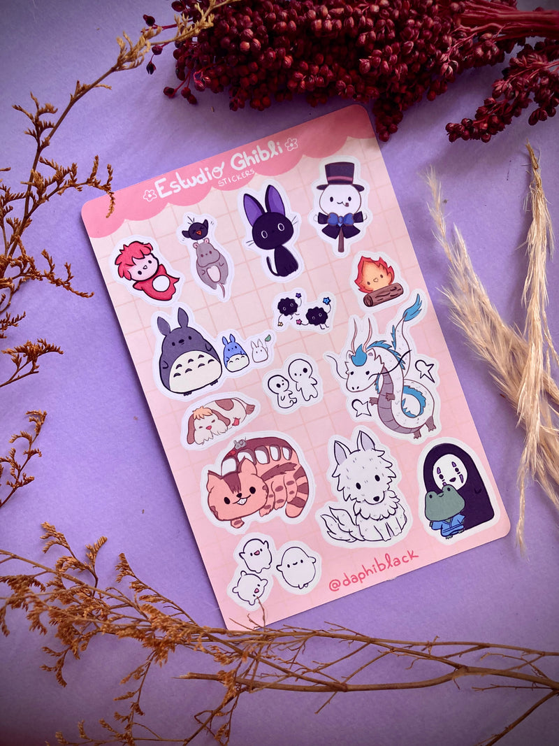 Plantilla de stickers Ghibli
