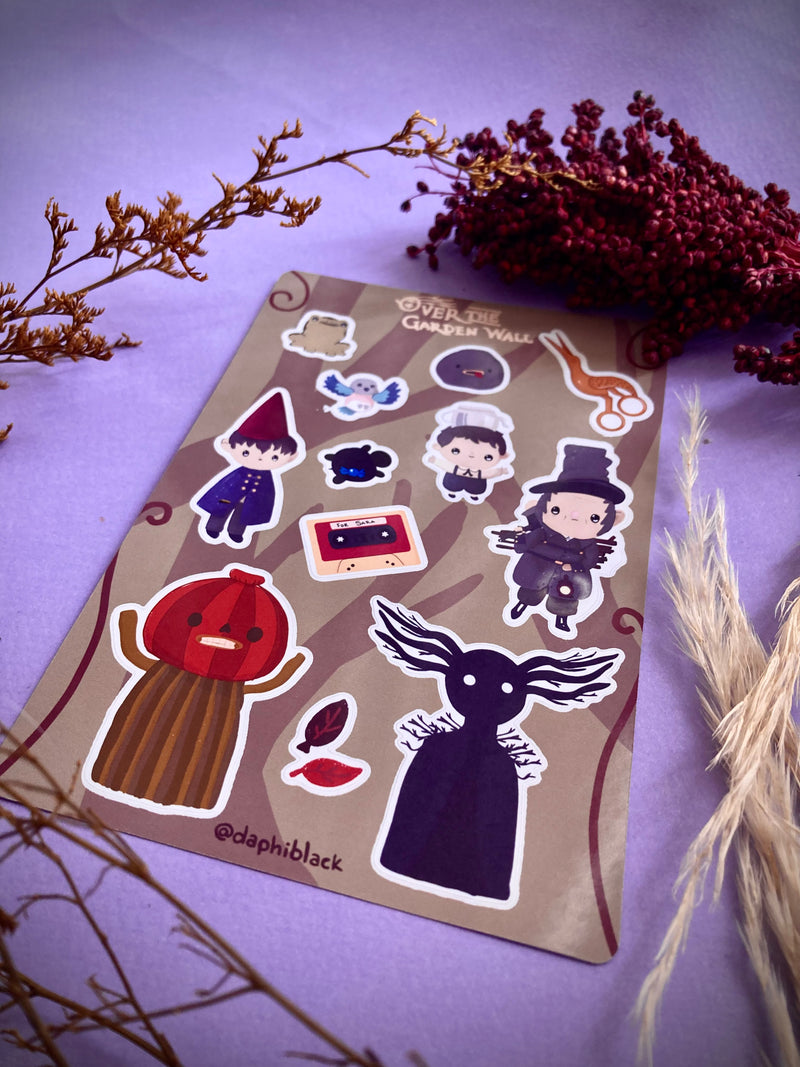 Plantilla de stickers Mas alla del jardin