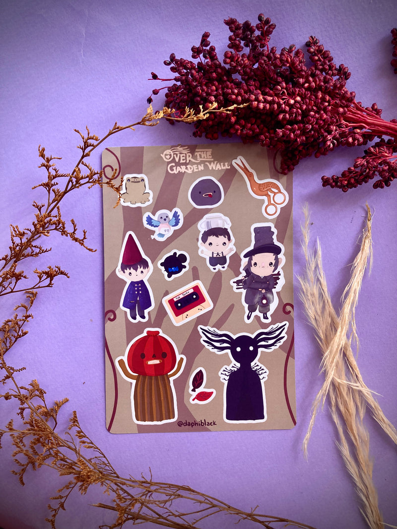 Plantilla de stickers Mas alla del jardin