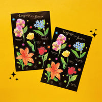 Plantilla de Stickers "Lenguaje de las flores"
