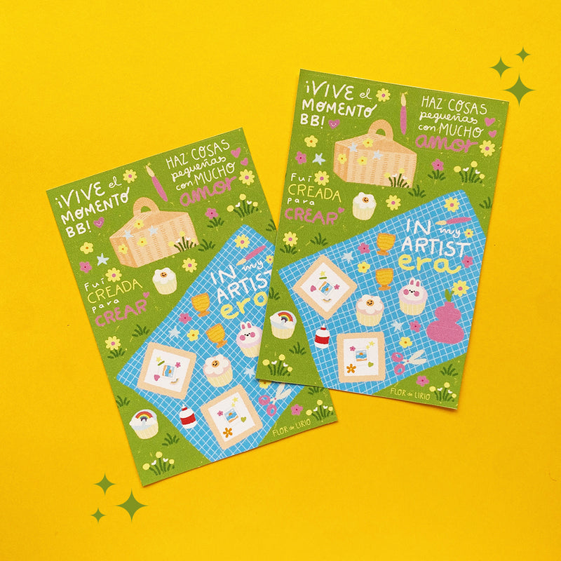 Plantilla de Stickers "Picnic Time"