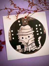 Print gatito detective