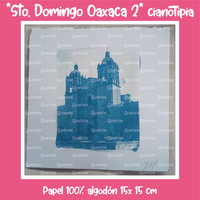 Cianotipia "Sto Domingo Oaxaca 2"