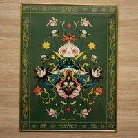 Print enmarcado "Reina ajo-verde"