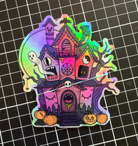 Sticker de vinil "Casa Embrujada"