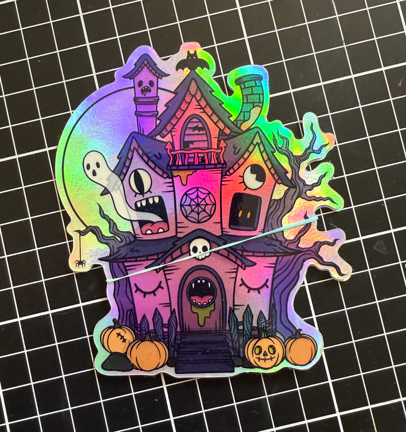 Sticker de vinil "Casa Embrujada"