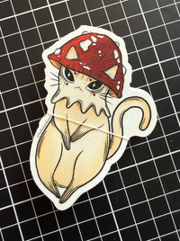 Sticker de vinil "Gato Hongo"