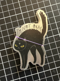 Sticker de vinil "Not Okay"
