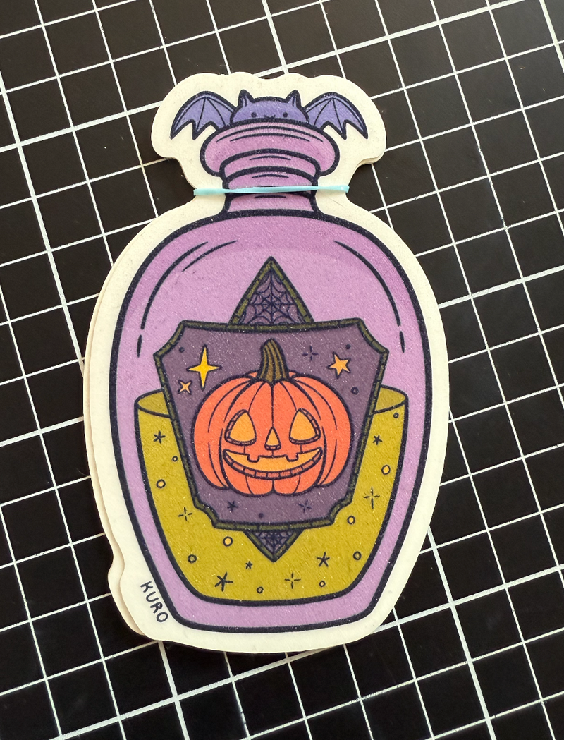 Sticker de vinil "Pócima Calabaza"