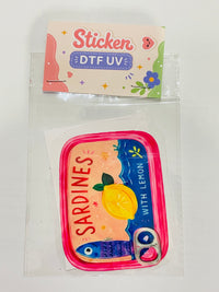 Sticker sardinas limón