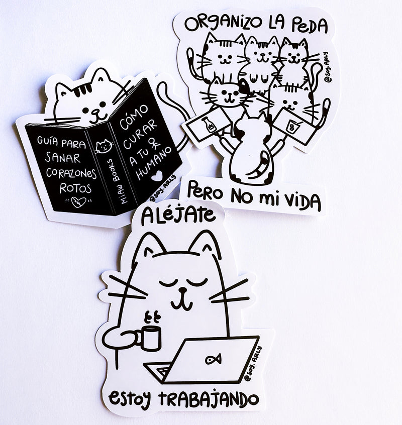 Stickers "Gatos"