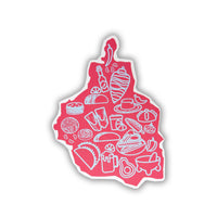 Sticker gastronomico CDMX