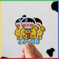 Sticker Niño con carta