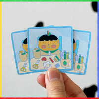 Sticker Niño naranja