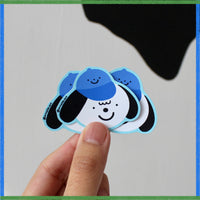 Sticker "Perrito con gorra"