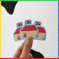 Sticker casita lgbt+