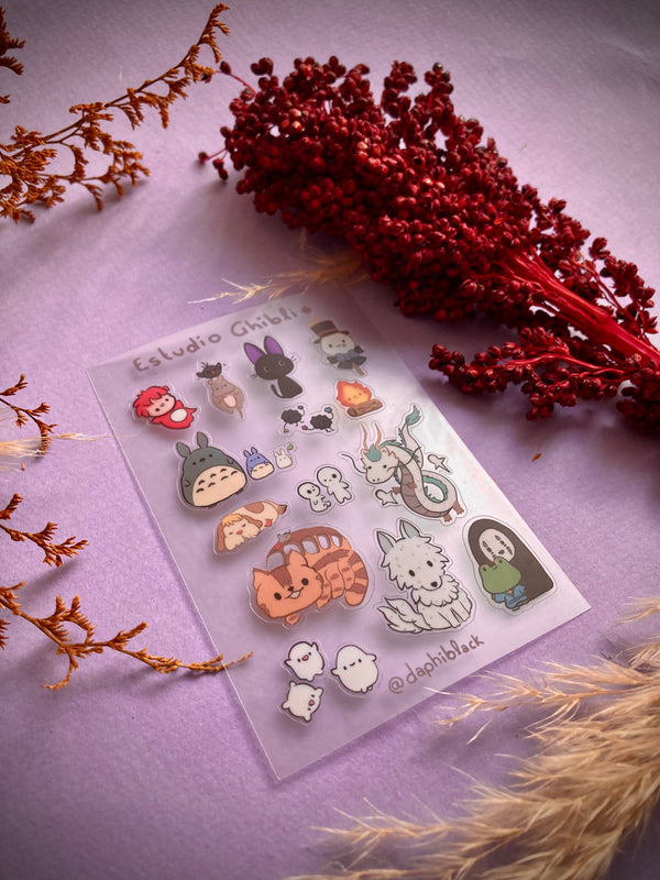 Stickers Traslucidas Ghibli