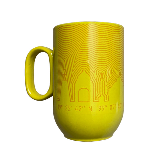 Taza Monocromática Amarilla Perfil Ciudad de México