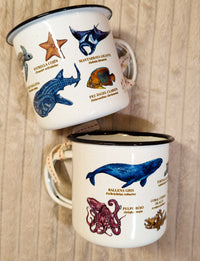 Taza de peltre "Marinos