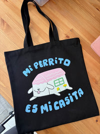 Tote bag "mi perrito es mi casita"