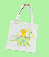 Tote bag "Perritos y Dinosaurios"