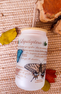 Vaso largo "Mariposas"
