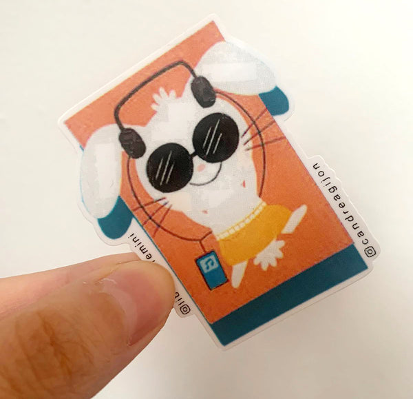 Sticker andrea gijon asoleado