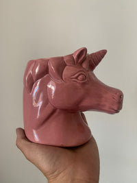 Maceta "cabeza de unicornio"