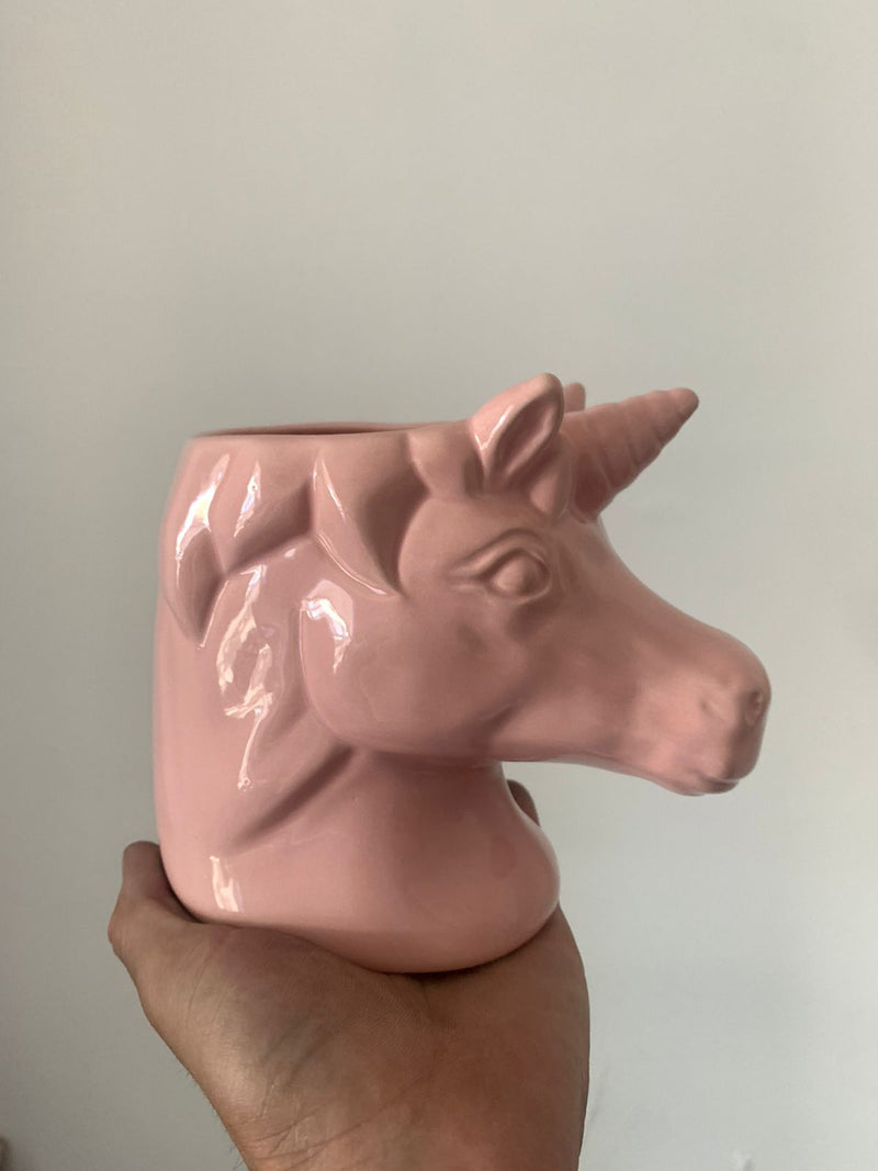 Maceta "cabeza de unicornio"