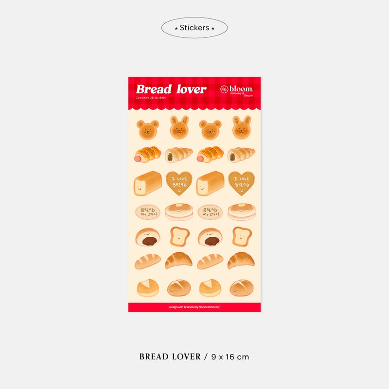 Planilla de Stickers "Bread Lover"