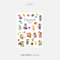 Stickers washi "Furry friends"