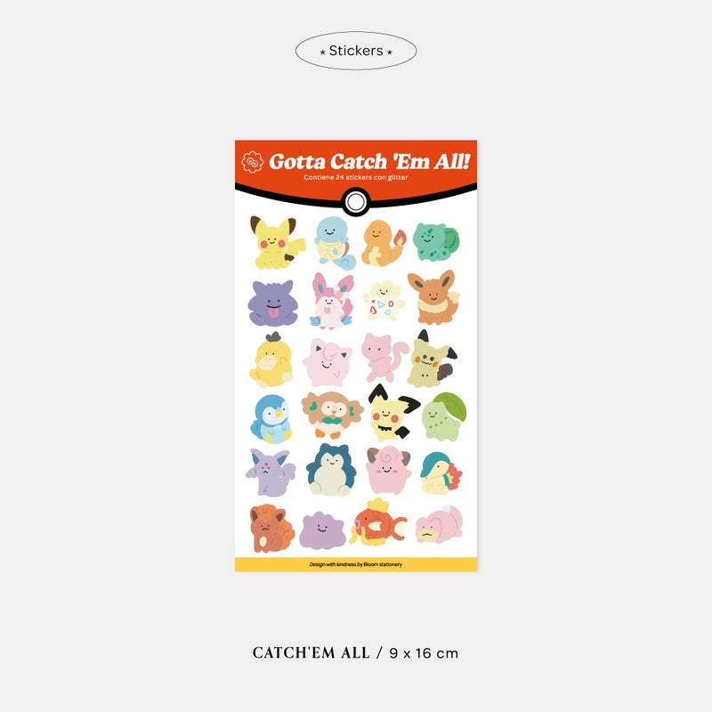 Planilla de Stickers "Pokemon"