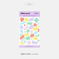 Planilla de Stickers "Ribbon Party"