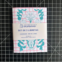 Set de 3 libretas colección "Jarrones"