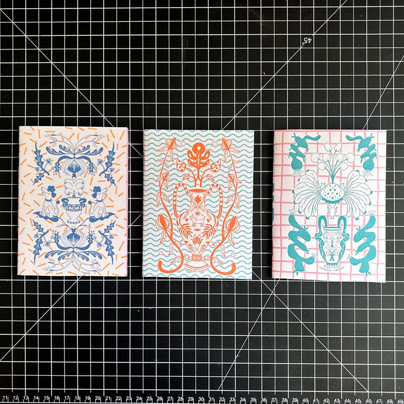 Set de 3 libretas colección "Jarrones"
