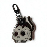 Llavero de Acrílico "Gato Calavera"