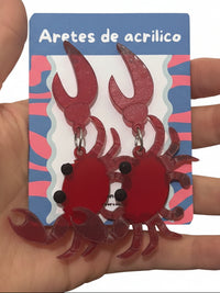 Aretes cangrejo