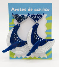 Arete Ballena Azul