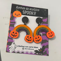 Arete arcoíris calabaza