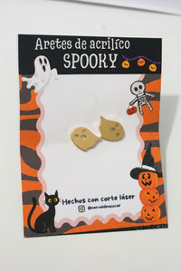 Aretes fantasma dorados