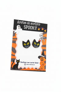 Aretes gato negro