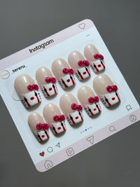 Uñas press-on "Hola demonio" / S