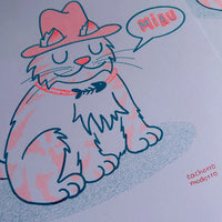 Riso Print "Gatito naranja"