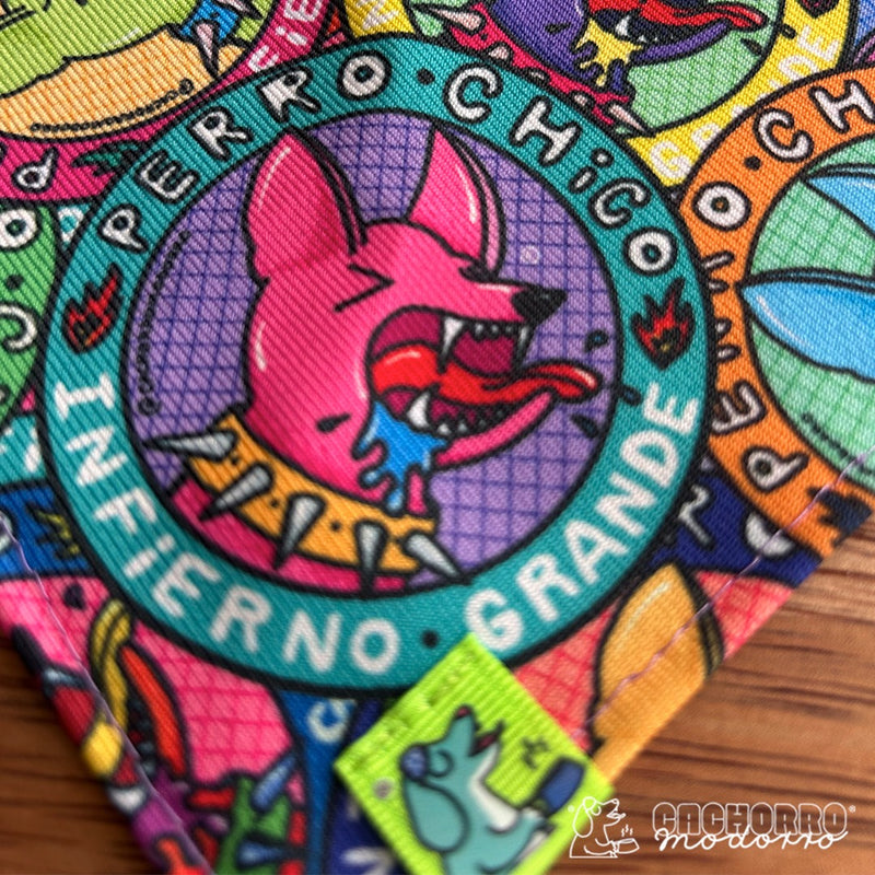 Bandana para Cachorro Modorro CH "Perro chico infierno grande"