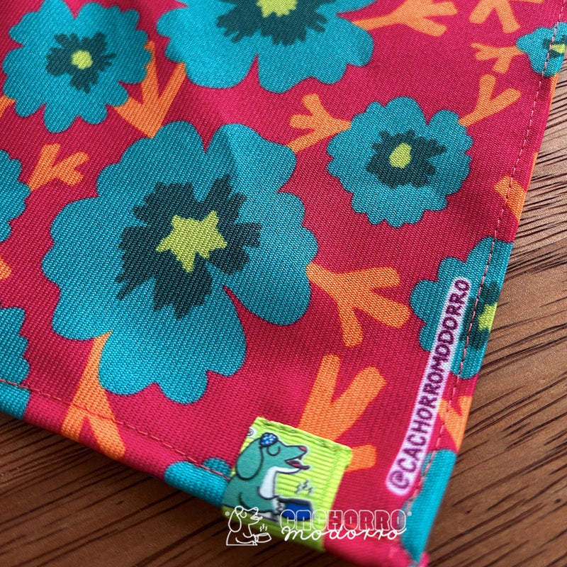 Bandana para Cachorro Modorro M  "Flowers"