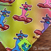 Bandana para Cachorro Modorro G "Salchicha patinando"